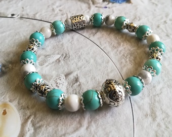 Bracelet Turquoise and Howlite