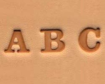 1/4" Alphabet Stamp Set for Leather