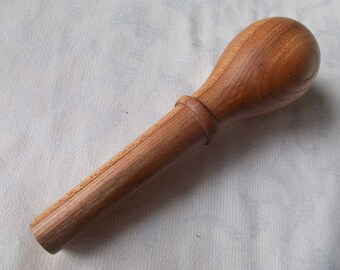 Handturned nostepinne, spinning tool, yarn winding. Skein winder, center pull ball. Yarn cake winder, rare wood, ancient tool, hardwood