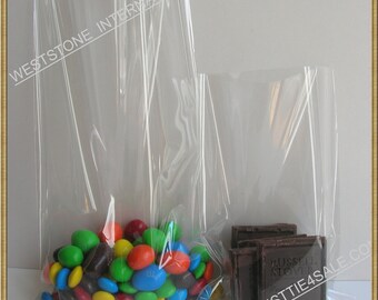 25pcs 5 in x 8 in crystal clear cello bag