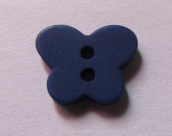 Acrylic button scrapbooking or sewing Butterfly 11mmx14mm various colors