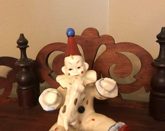 Occupied Japan Clown Figurine