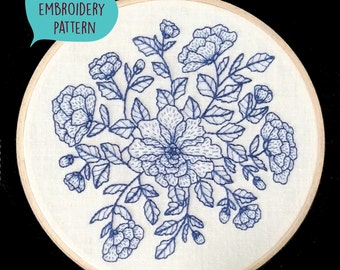 PDF embroidery pattern for Floral by galemofre