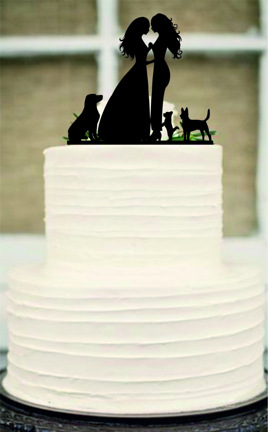 Lesbian Cake Topper Same Sex Cake Topper Mrs And Mrs Wedding