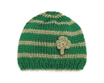 Shamrock Newborn Hat | Shamrock Baby Hat / St Patrick's Day Baby Hat / Shamrock Newborn Photo Prop / Irish Baby Hat