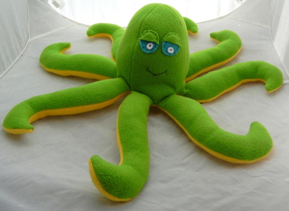 stuffed octopus dog toy