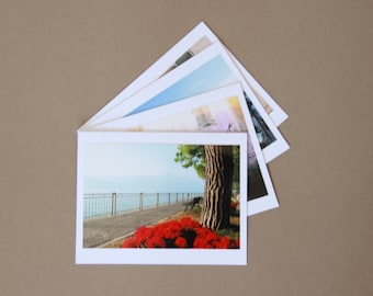 ITALY Set of 4 Blank Photo Note Cards