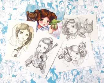 Rebel with a Cause-Star Wars 5 Post Card Set