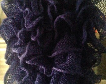 Frou Frou very dark purple fashion scarf