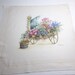 Finished / Completed Cross Stitch - Lanarte Flower Cart ( 34435 ) crossstitch counted cross stitch