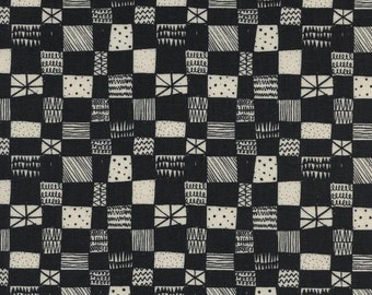 Grid In Dark Charcoal Print Shop Collection By Alexia Marcelle Abegg for Cotton & Steel Fabrics