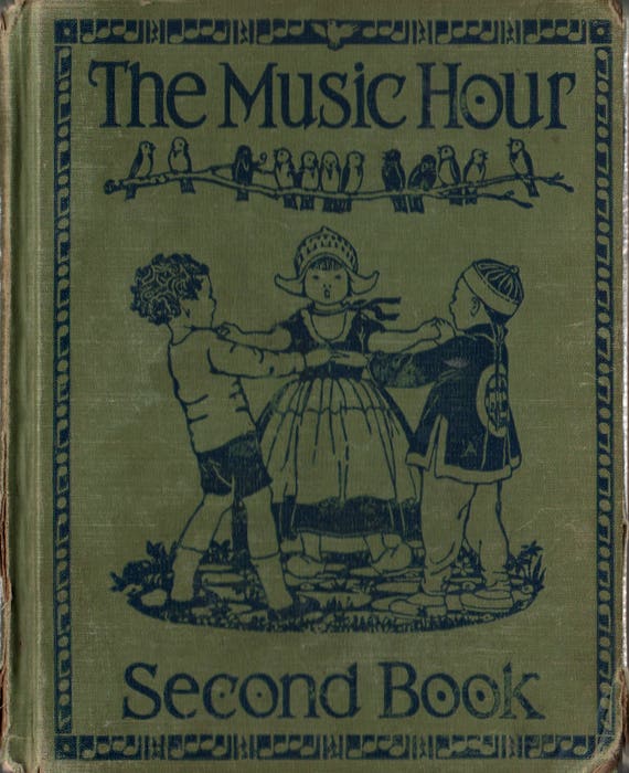 The Music Hour Second Book + Shirley Kite + 1928 + Vintage Text Book