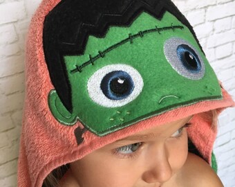 Halloween Baby - Halloween Frankenstein -Halloween Monster Birthday -Kids Halloween -Halloween Baby Shower -Halloween Kids Party - Towel