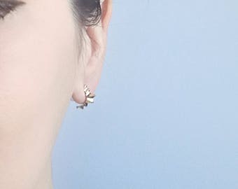 1 pair of earrings Crest gold