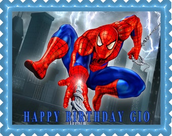 SPIDERMAN (1) - Edible Cake Topper and Cupcake Topper