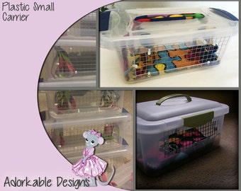 Small Animal Rat Carrier - Hard Plastic Carrier -