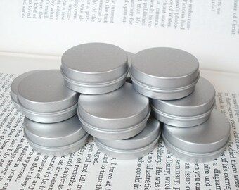 Mini Metal Tins, Blank Round (Set Of 50) Silver Color, 15ml Storage Box, Small Organizer