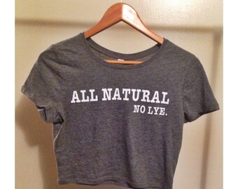 All Natural No Lye Crop Top (xs/s)