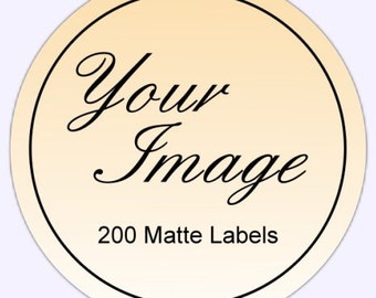 Custom Logo Stickers or Business Labels - TWO INCH round - Get 200 MATTE round labels in 2 inch size