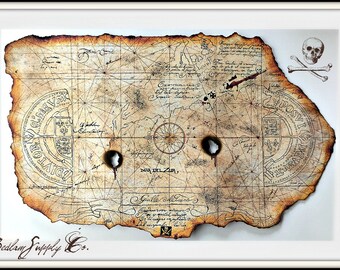 treasure map etsy