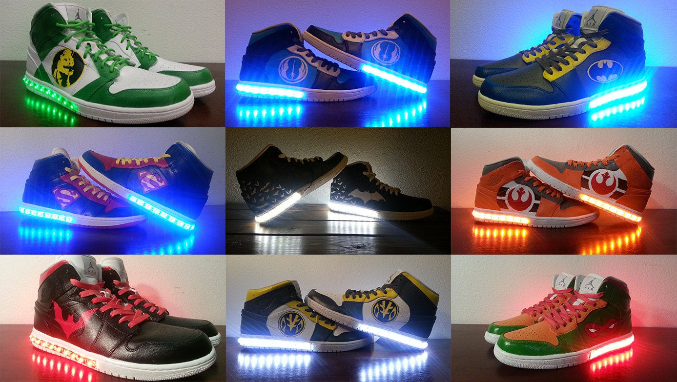 Mens Batman Light Up Shoes Mens Batman Light Up Shoes