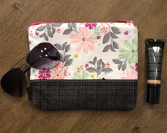 FLEURS / Trousse de toilette, Sac Cosmétiques, Maquillage, portative!