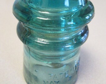Two Aqua Hemmingray NO.9 insulators