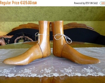 ON SALE Wooden Boot Trees, ca. 1915-1920