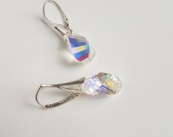 Helix, Swarovski Earrings, Sterling Silver, Lever Back