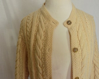 70s Cable Knit Cardigan