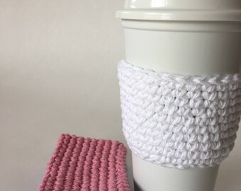 3 Coffee Cup Sleeves Cozy Reusable Housewarming Gift Kitchen and Dining Free Shipping