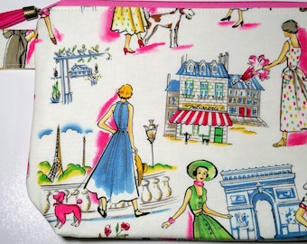 Small Project Bag Springtime in Paris Made to Order