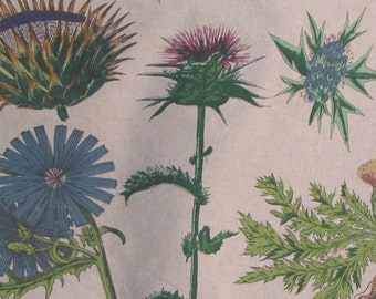 THISTLE by Design Legacy botanical screenprint fabric
