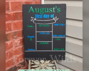 SALE | Back to school chalkboard - Chalkboard - Reusable Chalkboard sign -Back to School sign -back to School Sign - 1/4" board - ships July