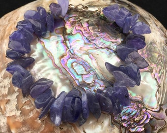 Polished Tanzanite Sterling Silver Bracelet (1-2)