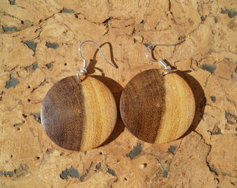 Earrings in acacia African boaca4