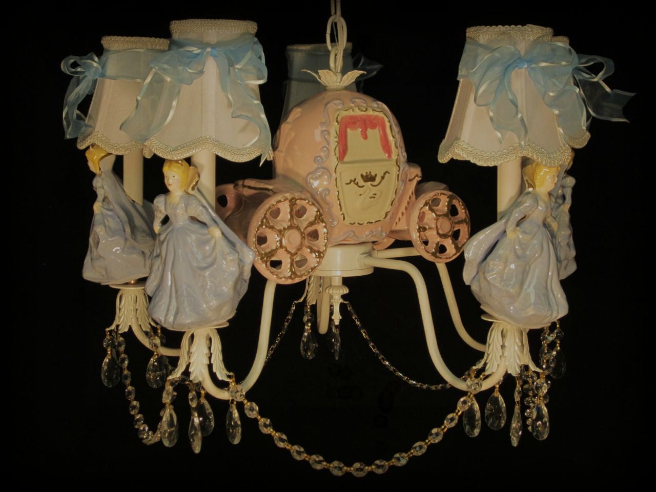 Cinderella Princess Chandelier Girl S Room Lighting Zoom