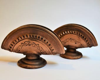 Portatovaglioli rustico,rustic napkin holder, portatovagioli ceramica, regalo per Natale, ceramic napkin holder, clay napkin holder, holder