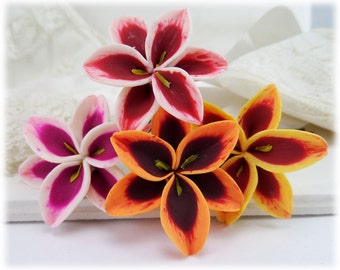 Stargazer Lily Hair Flowers - Tiger Lily Hair Clip Pins