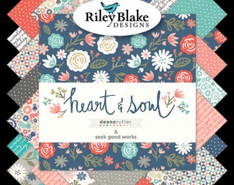 Heart & Soul by by Deena Rutter Fat Quarter Bundle (FQ-6700-18)