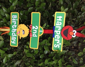 Sesame Street Birthday Party Sign