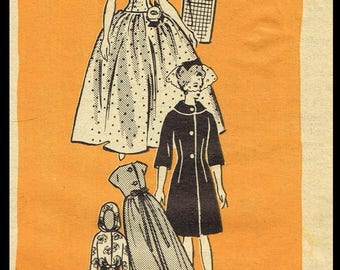 PDF Digital Delivery BARBIE Vintage 11 1/2" Doll Dress Sewing Pattern Mail Order 9277 Betty Tina Bild Lilli Peggy Ann Tammy Uneeda Popi COPY