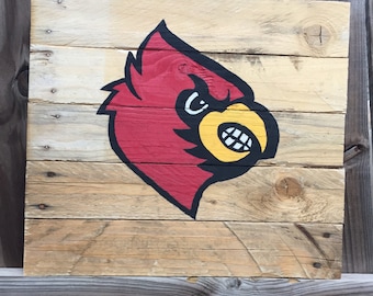 Hand painted Cardinal wall decor