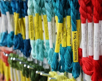 Pick A Color Silk Embroidery Floss by Needlepoint Inc. NPI at thecottageneedle.com 5-meter 8-ply skein cross stitch needlepoint thread