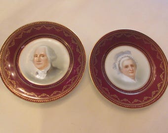 TATLER GEORGE and MARTHA Washington Plates