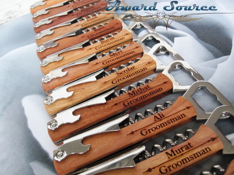 Personalized Corkscrew and MultiTool Groomsmen Gifts
