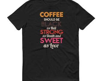 coffee-Barista-addicted-coffee addict-coffee and jesus-coffee beans-caffeine-java-joe-latte-espresso-starbucks-Pete’s-coffee cup-mug-Short-S