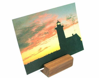 Photo Holder, Postcard Holder, Postcard Display, Photo Display, Picture Display, Keepsake Memory, Wood Business Card Holder