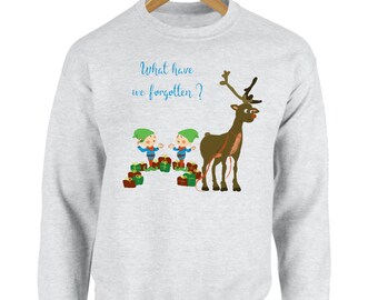What Have We Forgotten? Printed Christmas Jumper Sweatshirt Xmas Festive Funny Cute Merry Jolly