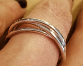 Interlocking Silver Ring